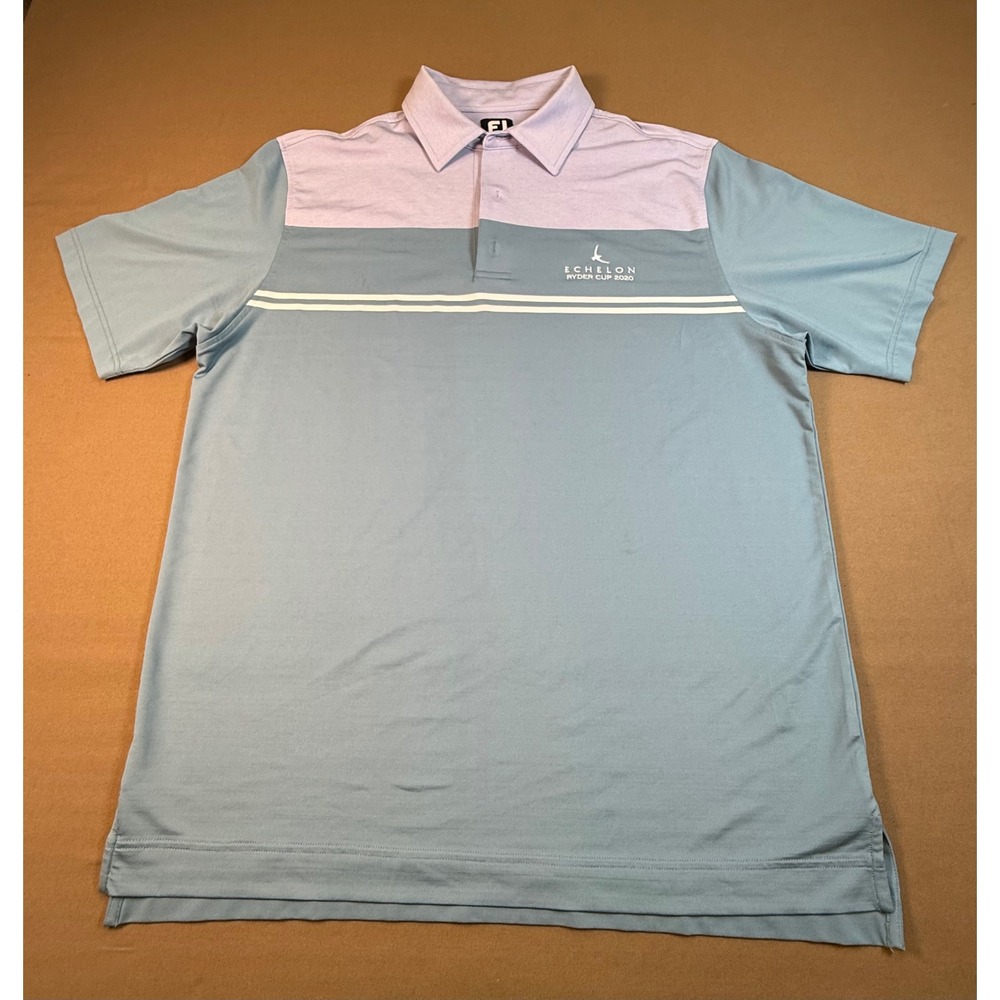 Mens FootJoy FJ Ryder Cup 2020 Echelon Golf Polo Shirt Size L - Picture 3 of 11